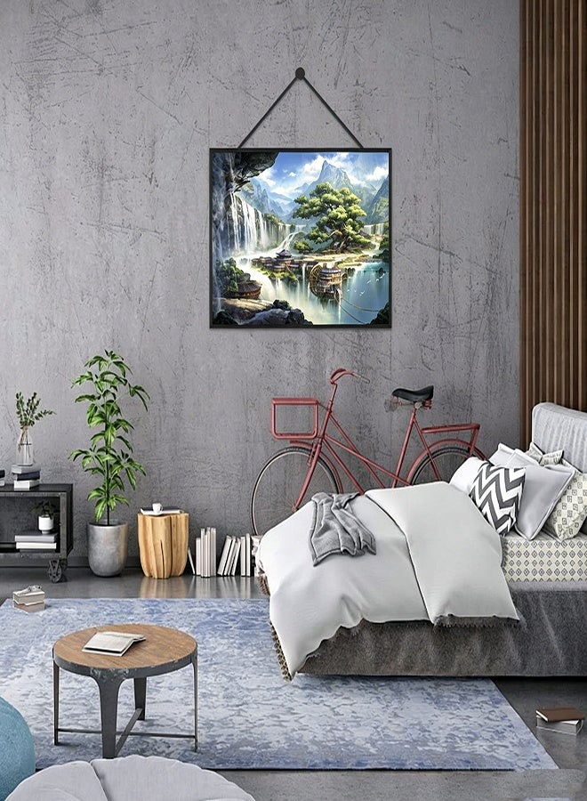 1000-Piece Jigsaw Puzzle for Adults & Kids, Natural Iandscape of Mountains and Waters Style, Paper Material, 1000 Pieces, 1 Set, Puzzles - Image 3