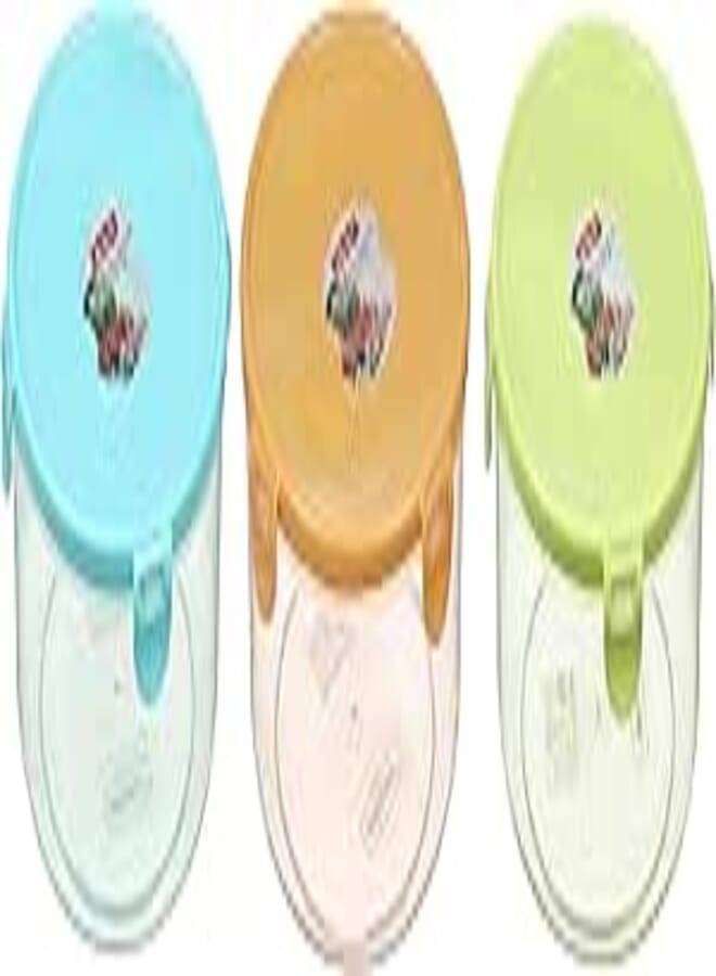 elyassin Set of 3 Plastic Food Storage Box - Assorted Colors