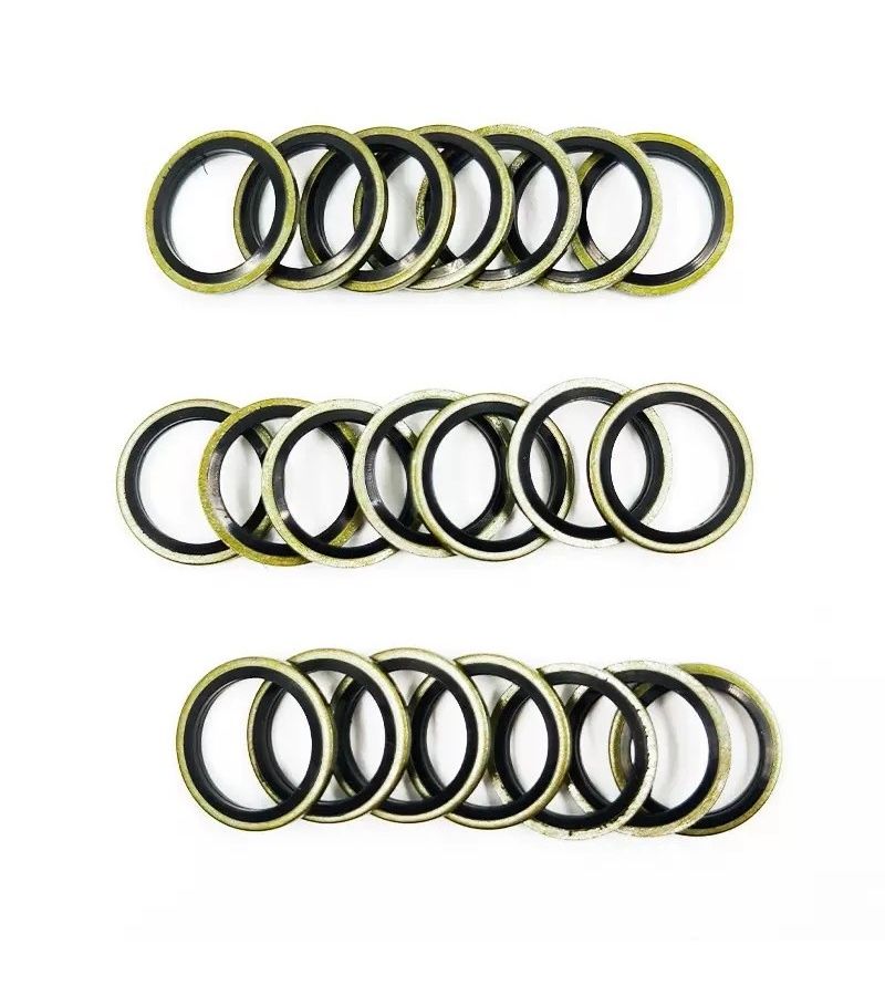 Pack of 23 M10 Seal Washers Oil Drain Plug Gaskets for Car Oil Pan High Pressure Hydraulic Systems Truck Maintenance Replaceable Rubber Seals Durable Sealing Kit - Image 1