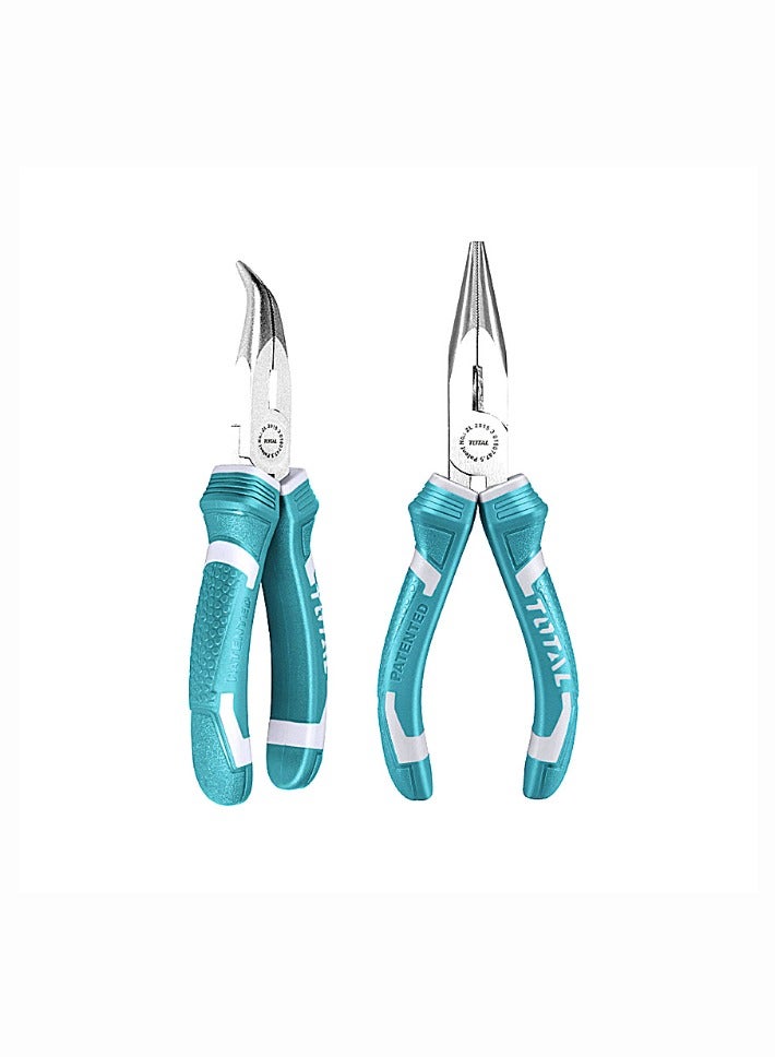 TOTAL Bent Nose Plier 6 Inch 60 MM - Image 1