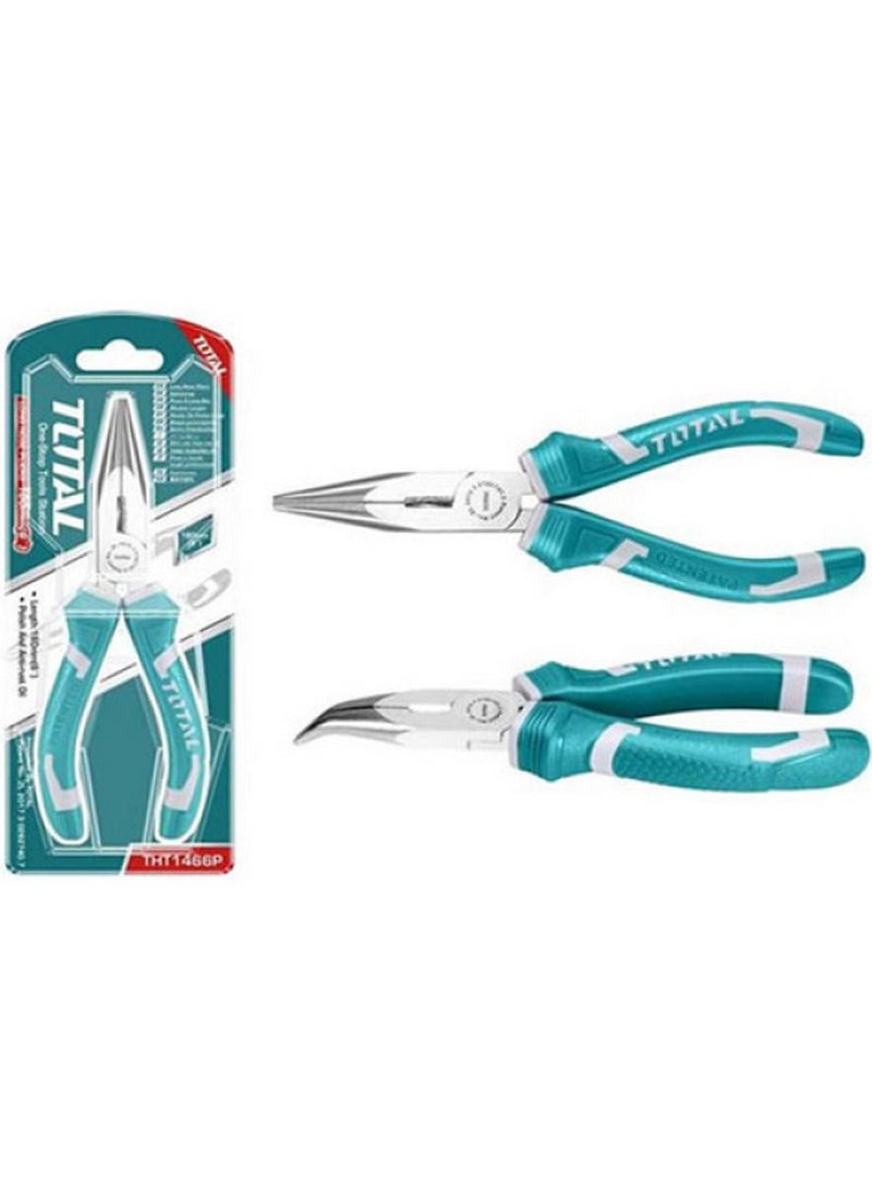 TOTAL Bent Nose Plier 6 Inch 60 MM - Image 2