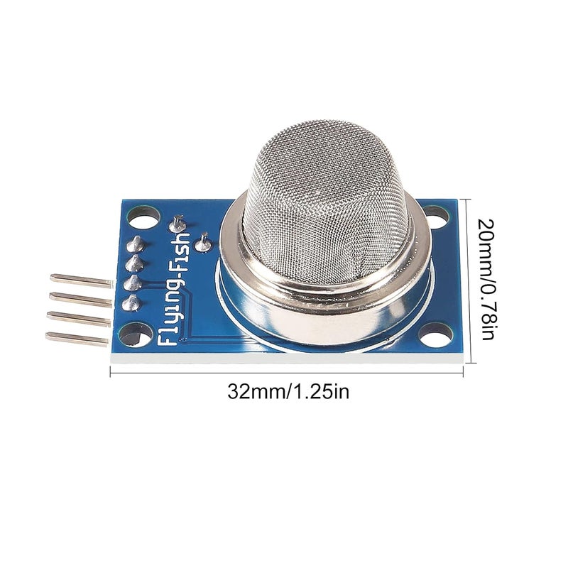 ACEIRMC 5pcs MQ-8 Hydrogen Gas Sensor Detection Sensor Module for Arduino Raspberry Pi ESP8266 MQ8 5V DC (MQ-8) - Image 2