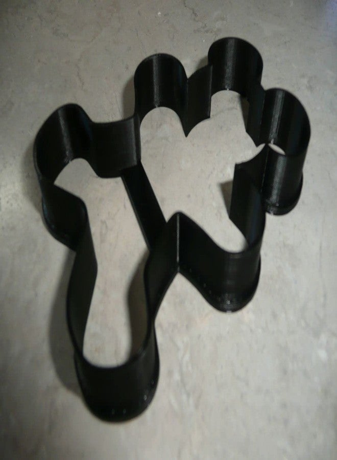 YNGLLC THEMED MAGICAL MOUSE & GINGERBREAD MAN COOKIE CUTTER, USA MADE, BLACK, 1 PIECE - Image 4