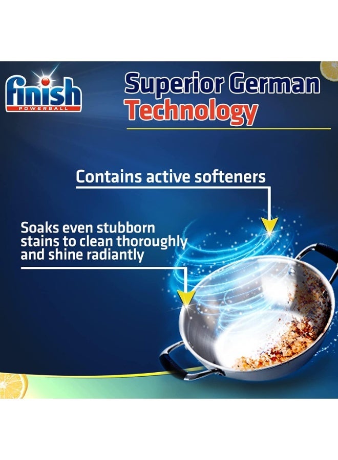 فنيش قوة النقع والتنظيف العميق! مسحوق Finish Classic لغسالة الأطباق - ليمون 1 كجم*3 - Image 3