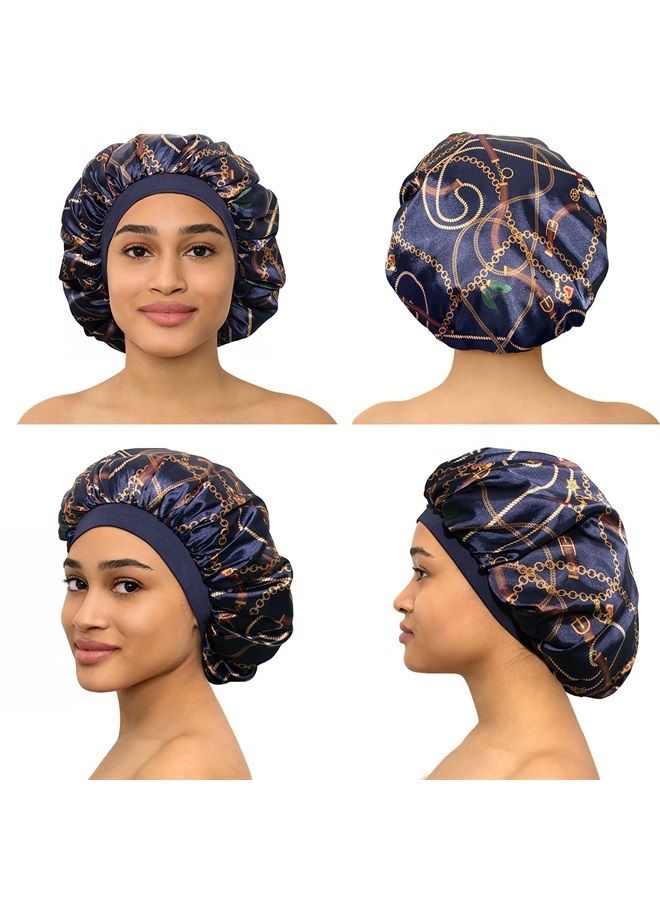LAYKAY Bonnet Silk Bonnet for Sleeping Satin Bonnet Hair Bonnets for Black Women Silk Sleep Cap Satin Hair Bonnet for Sleeping Bonet Silk Bonnet for Curly Hair for Men Night Hair Wrap Head Cover Scarf 