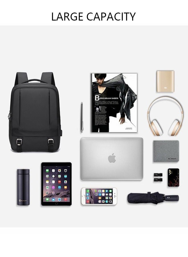 DUNISO Laptop Backpack, Travel Backpack for Men Women,  Business Anti Theft Computer Backpack with USB Charging Port, Waterproof College School Backpack, Lightweight Work Laptop Bag for Men & Women, Carry-on Backpack for Fits 15.6 Inch Notebook - Image 3