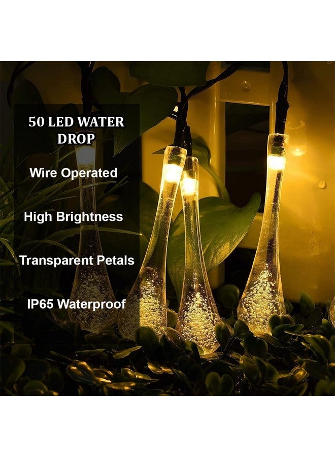 fizzytech Waterdrop String Lights of Home Decoration Diwali Light for Party Birthday Diwali Christmas Navratri Valentine Gift Home Decoration Light (8 Meter 50 LED, Warm White) - Image 5