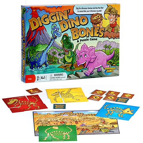 Continuum Games - Digging Dino Bones Board Game, Kids Aged 4 & Up - Image 1