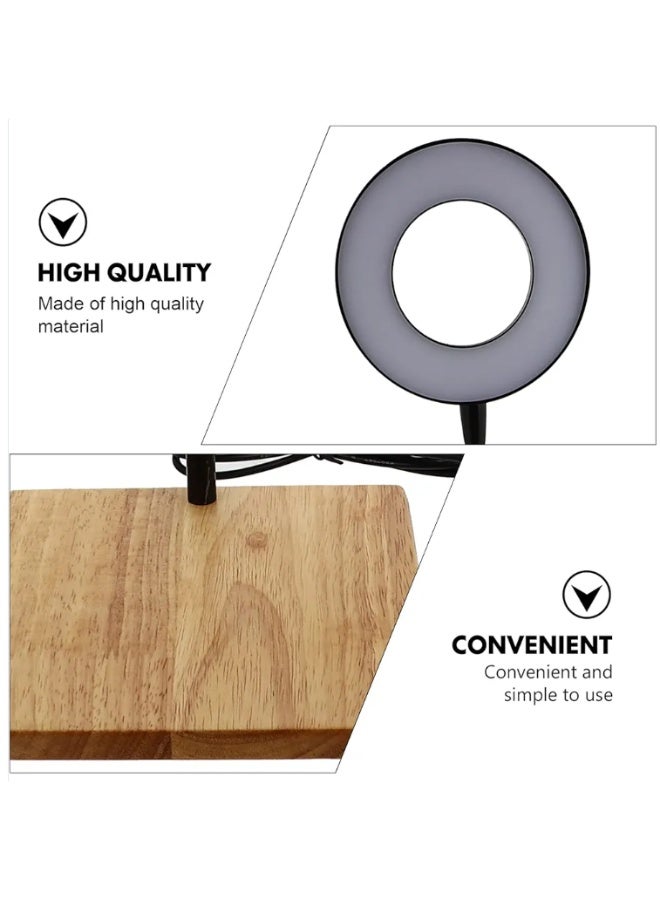 A beautiful Wooden Base with LED Aquarium Light, Large - Image 4