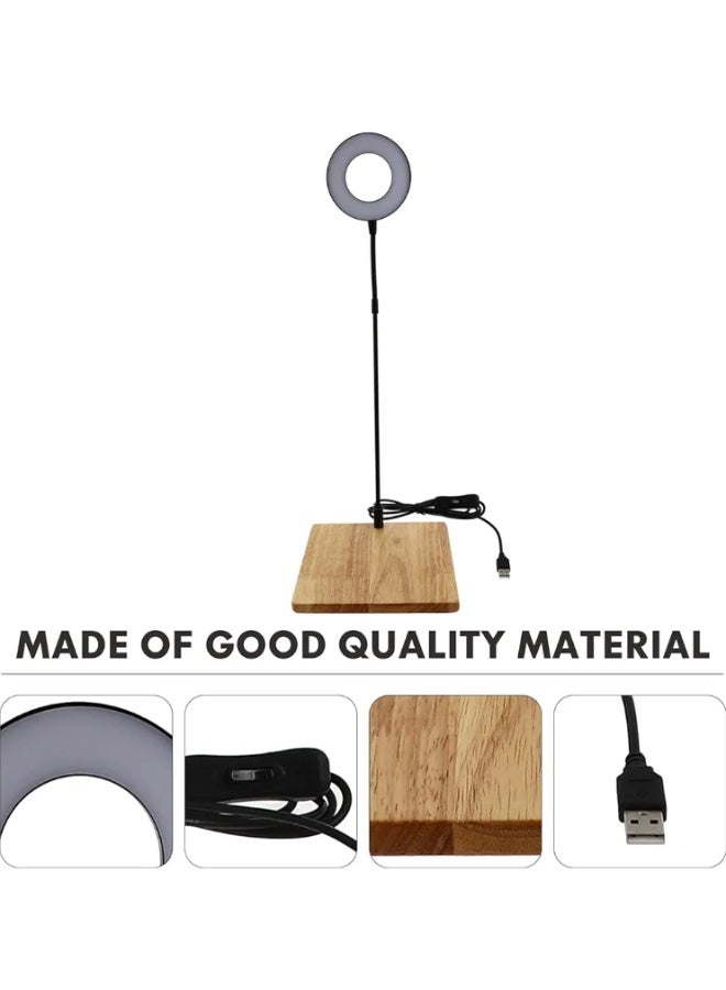 A beautiful Wooden Base with LED Aquarium Light, Large - Image 3