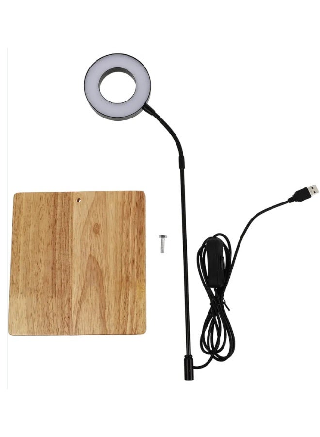 A beautiful Wooden Base with LED Aquarium Light, Large - Image 2