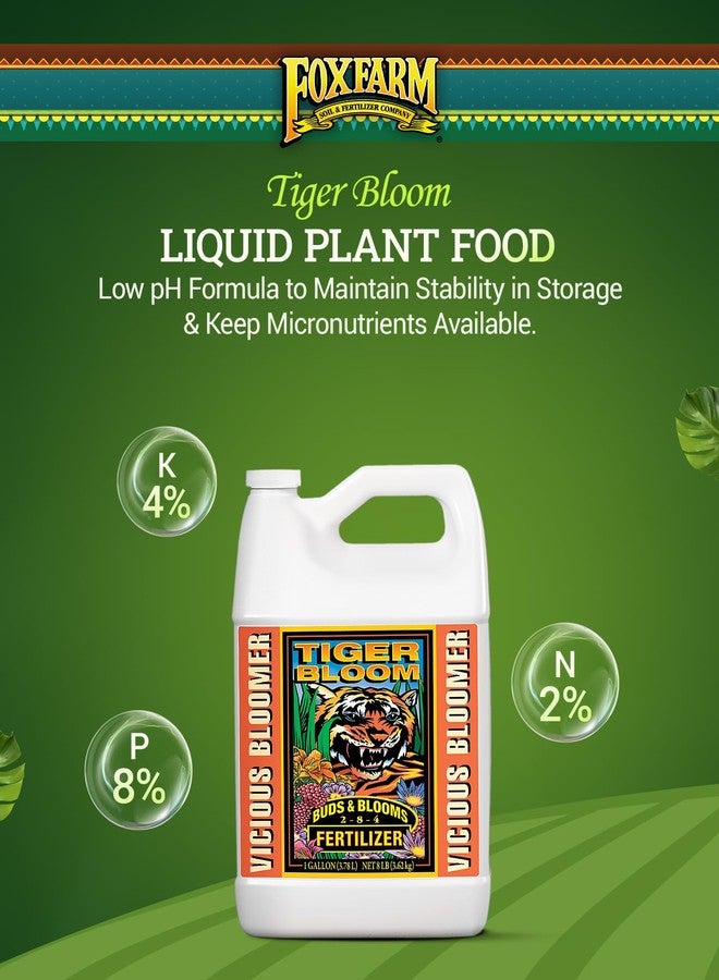 Fox Farm 791090255653 FX14020 1-Gallon Tiger Bloom Fertilizer 2-8-4, White - Image 3