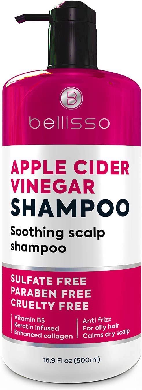 Apple Cider Vinegar Shampoo  Sulfate Paraben and Silicon Free Anti Dandruff Product for Women and Men  Deeply Moisturizing Formula  Dry Scalp Treatment for Oily Hair  Professional Grade Products