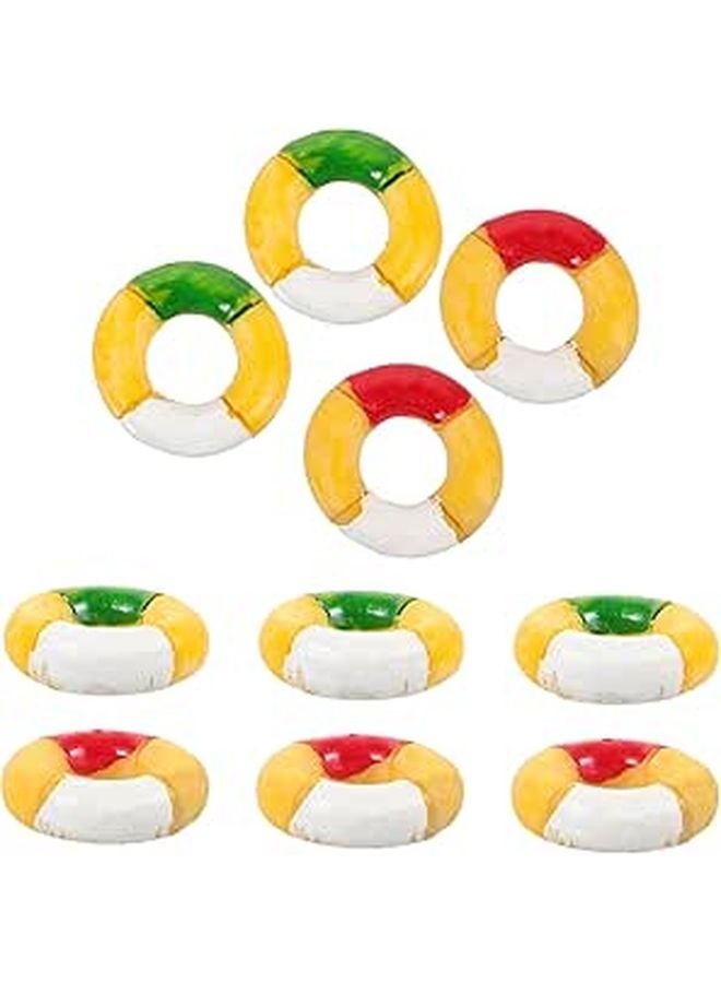 Miniature Swim Rings For Bathtub Models 10Pcs Lightweight DIY Scene Props - Image 1