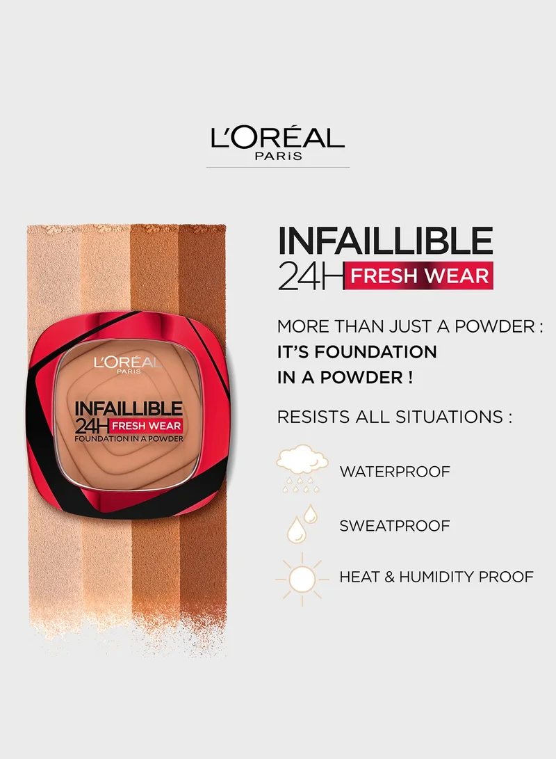 L'OREAL PARIS Infallible 24Hr Freshwear Powder Foundation 220 Sand