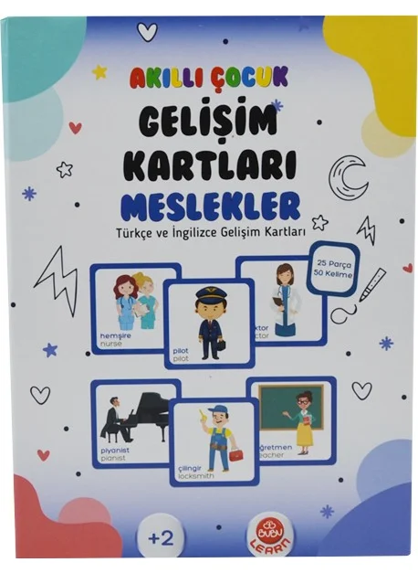 BUBU Smart Child Development Cards (Turkish-English) - Professions
