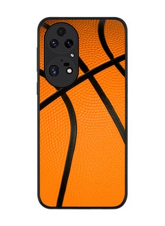 Stylizedd Rugged Black edge case for Huawei P50 Pro Slim fit Soft Case Flexible Rubber Edges Anti Drop TPU Gel Thin Cover - Basketball  - Image 1