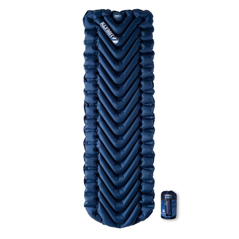 KLYMIT Static V Lightweight Inflatable Sleeping Pad | Comfortable, Easy to Inflate Camping Air Mattress for Backpacking and Hiking - Image 1