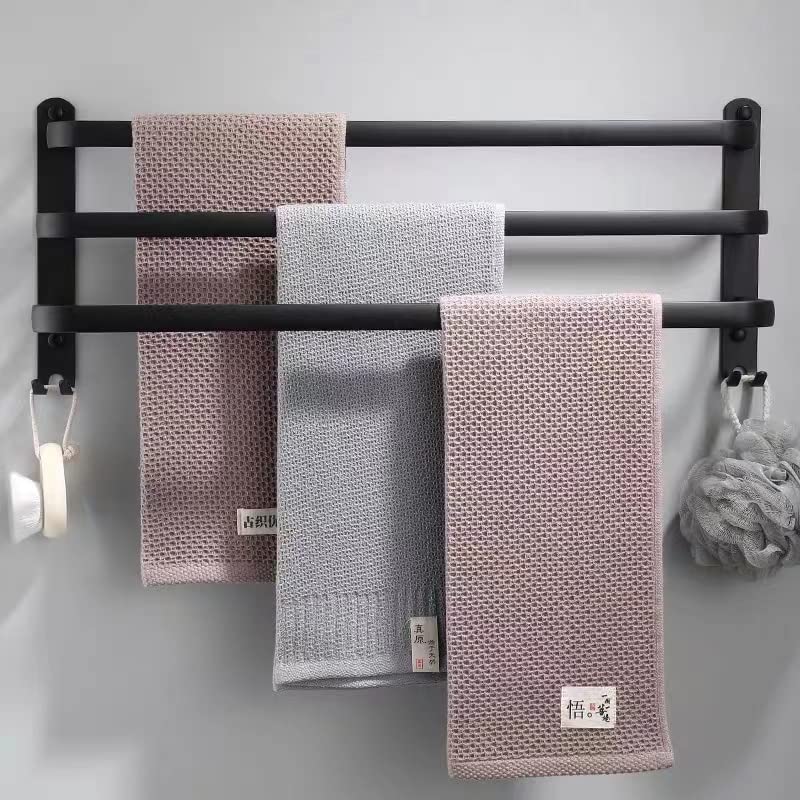 Senhill 3 Tier Towel Bar Wall Mounted Bath Towel Rack Towel Storage Shelf for Bathroom 24 inch 60 cm Towel Holder Towel Rail Towel Hanger