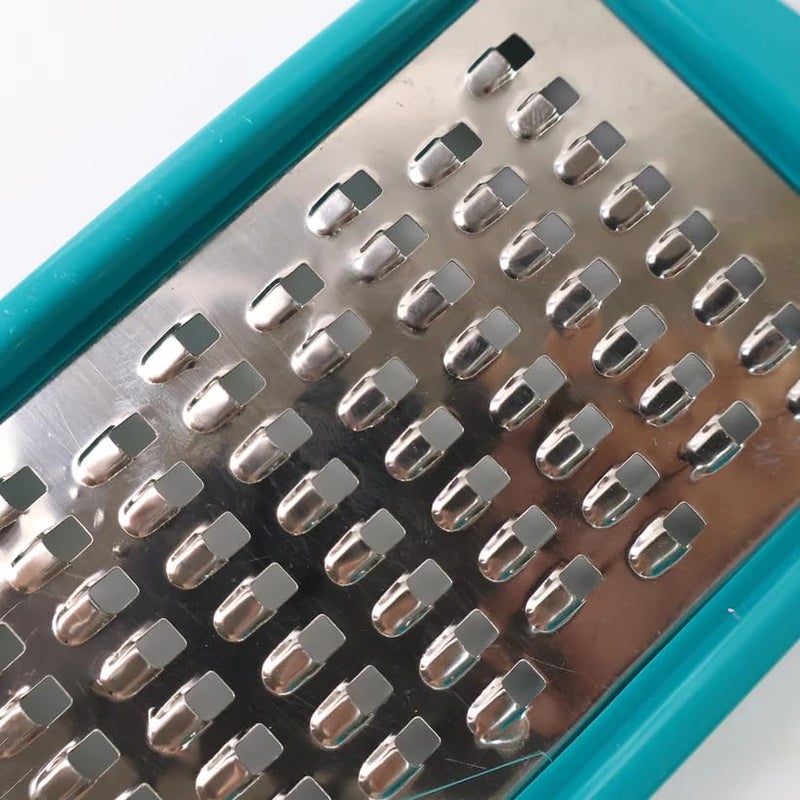 SUPERMOM Grater 1 Pc – Multipurpose Stainless Steel Grater for Cheese & Vegetable, Handheld Crusher for Potatoes, Carrots, Gingers and More with Protective Durable Plastic Frame Kitchen Accessories - Image 4