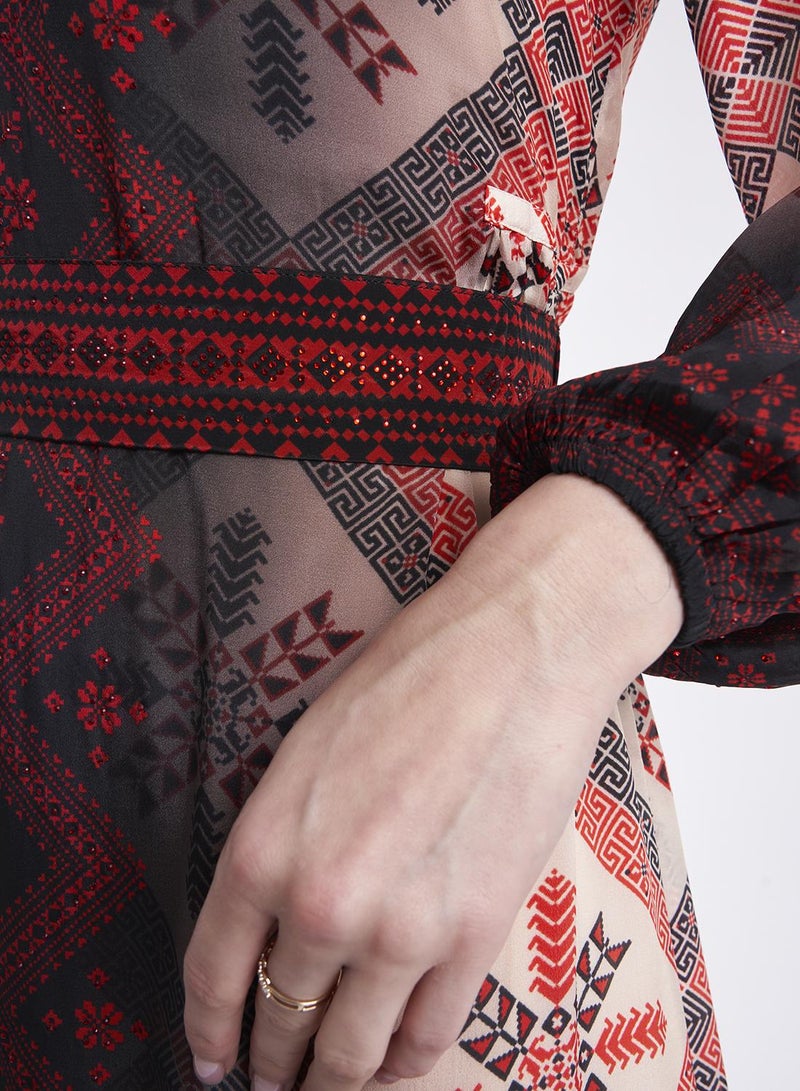 KASHKHA Viscose Printed Jalabiya - Image 4