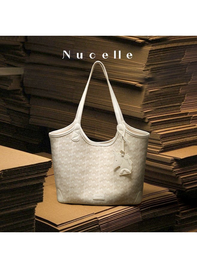 نوسيل Nucelle حقيبة يد نسائية Wave Small Batch حقيبة توت كبيرة السعة للعمل والتنقل للأم والطفل حقيبة كتف فردية هدية عيد ميلاد - Image 4