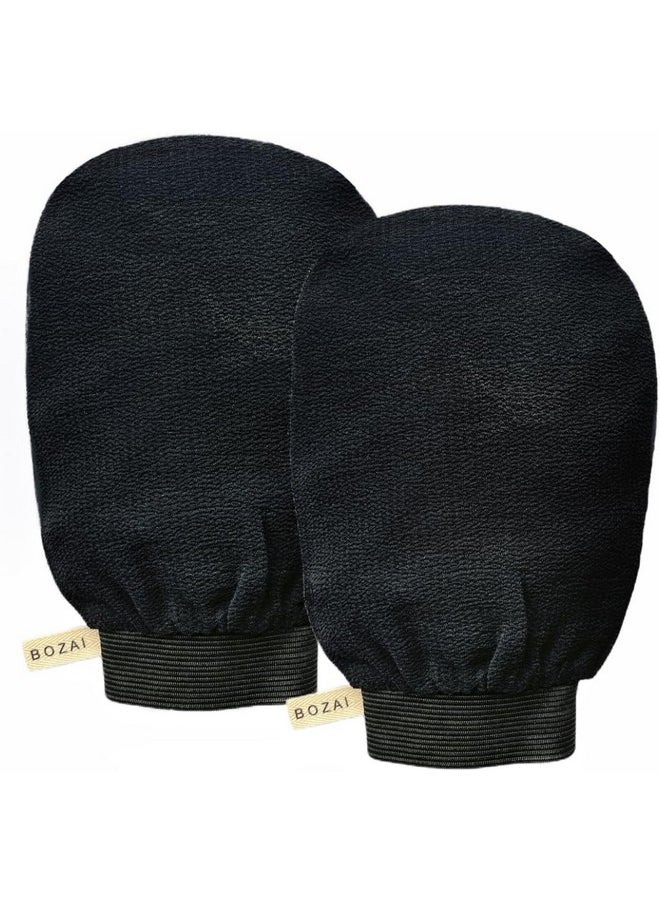 SPMKTBOZAI - SPMKTBOZAI Korean Exfoliating Mitts 2Pcs - Deep Body Scrubber Exfoliator Gloves for Dead Skin, Spray Tan Removal, Keratosis Pilaris and Body Scrub - Part of The Best Skincare Kit for Women & Men - Image 1
