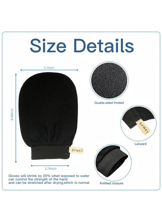 SPMKTBOZAI - SPMKTBOZAI Korean Exfoliating Mitts 2Pcs - Deep Body Scrubber Exfoliator Gloves for Dead Skin, Spray Tan Removal, Keratosis Pilaris and Body Scrub - Part of The Best Skincare Kit for Women & Men - Image 1