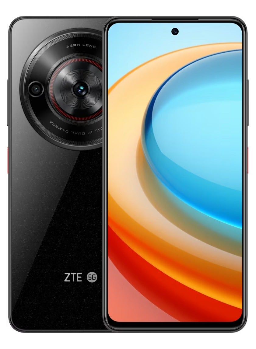 بليد A75 5G ثنائي الشريحة أسود ماسي 4+4GB 128GB - النسخة الدولية