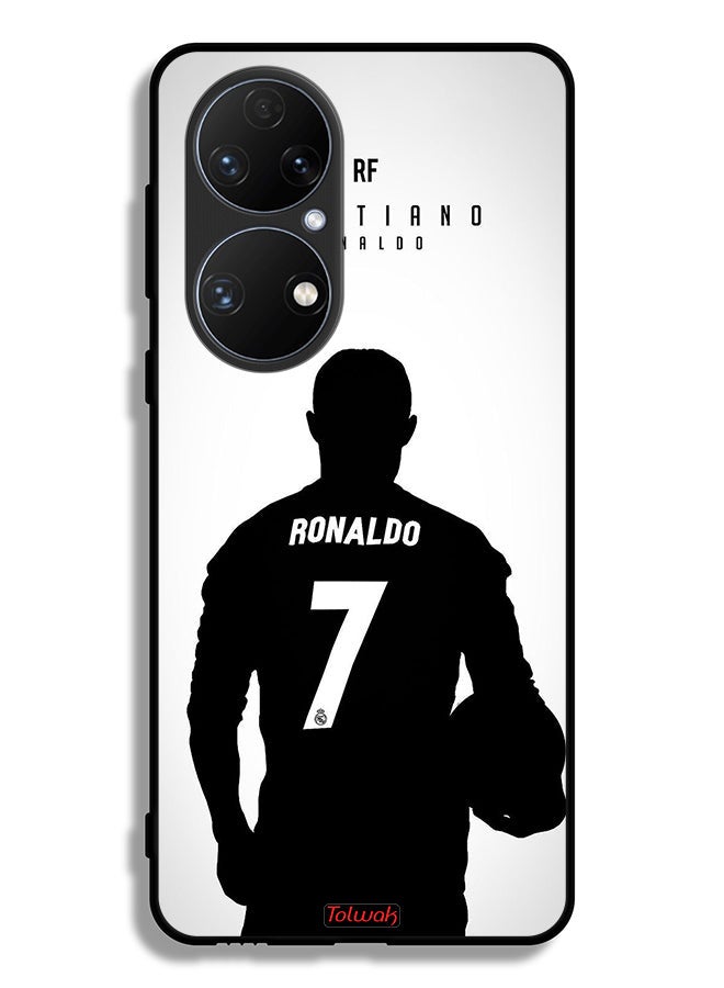 Tolwak Huawei P50E Protective Case Cover Cristiano Ronaldo Mask - Image 2
