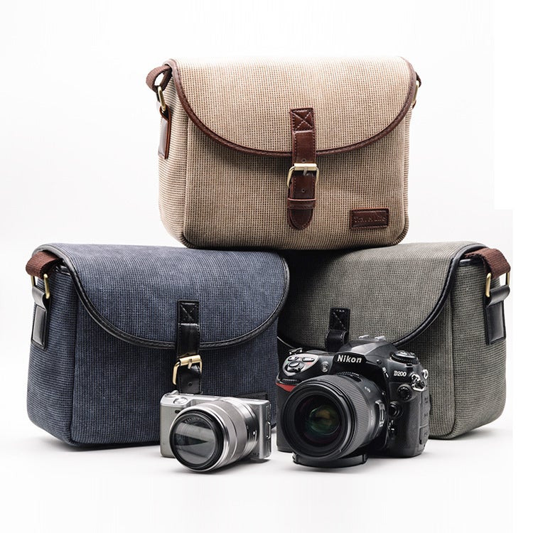 Camera Bag Cosmetics Bag Slr Mirrorless Camera Bag Pography Bag Can Be Worn Cross-Body For X-S10 600D R50 - Image 2