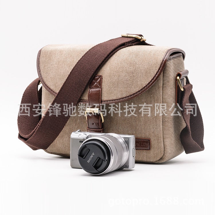 Camera Bag Cosmetics Bag Slr Mirrorless Camera Bag Pography Bag Can Be Worn Cross-Body For X-S10 600D R50 - Image 3