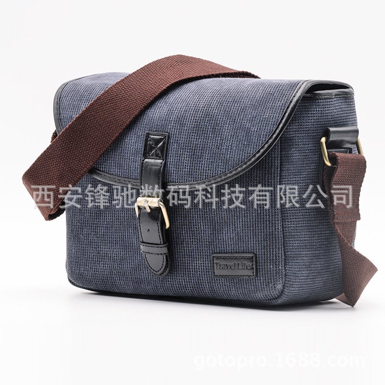 Camera Bag Cosmetics Bag Slr Mirrorless Camera Bag Pography Bag Can Be Worn Cross-Body For X-S10 600D R50 - Image 5