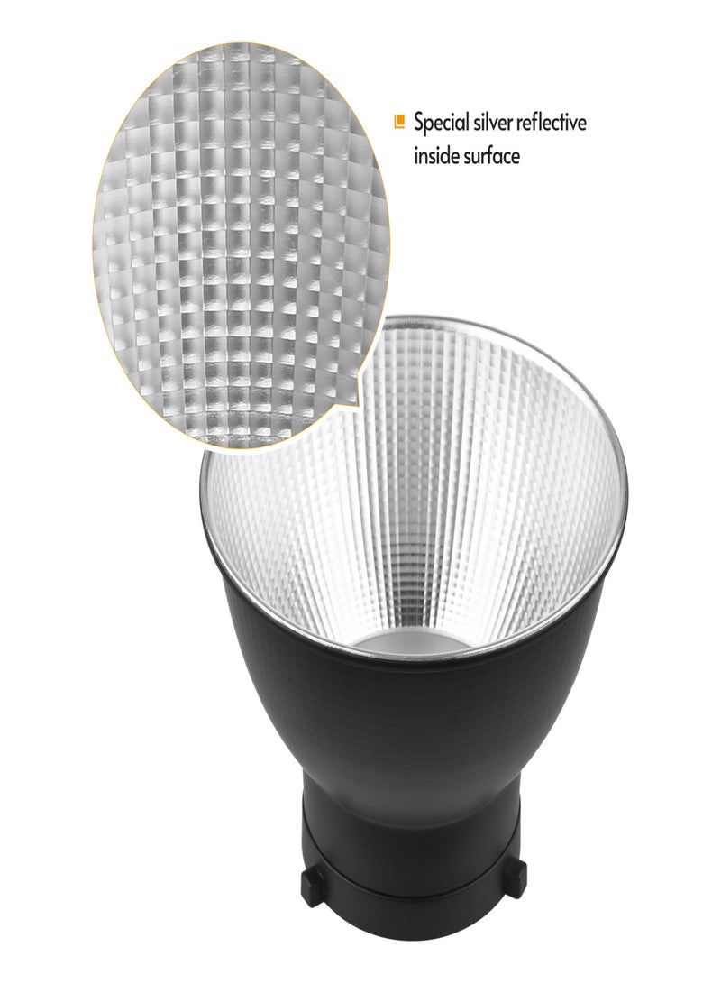 7 Inch Standard Reflector Diffuser Lamp Shade Dish with for Bowens Mount Studio Strobe Flash Light  - Image 5