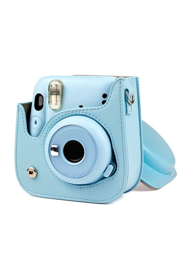 Generic Suitable For Fuji Polaroid Mini 11 Solid Color Camera Bag Digital Camera Fitted Storage Protective Case Messenger Bag-Color:Feiying Powder (opp Bag)  - Image 5