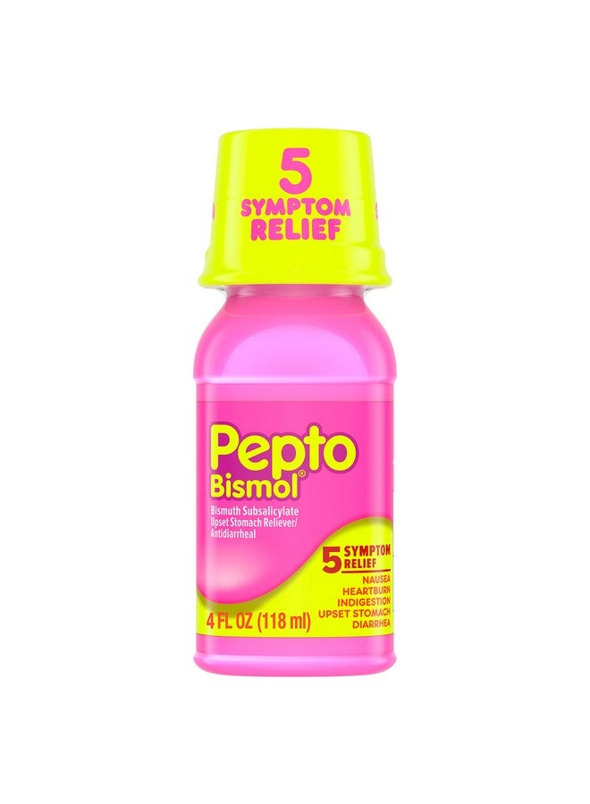 Pepto Bismol, 5 Symptom Digestive Relief, Original, 4 fl oz - Image 1