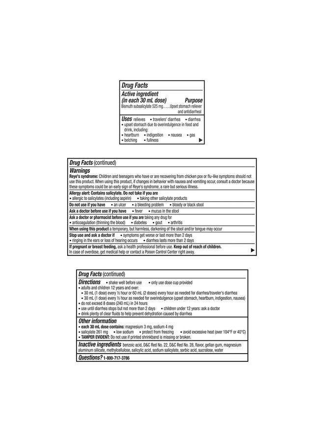 Pepto Bismol, 5 Symptom Digestive Relief, Original, 4 fl oz - Image 2