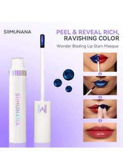 siimunana Wonderskin Wonder Blading Lip Stain Peel Off - Long Lasting, Waterproof Pink Lip Tint, Transfer Proof Natural Lip Stain  - Image 4