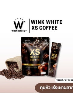 Wink White Wink White XS Black Coffee – Premium Instant Coffee (10 Sachets) – No Sugar, No Trans Fat, 0% Cholesterol  - Image 2