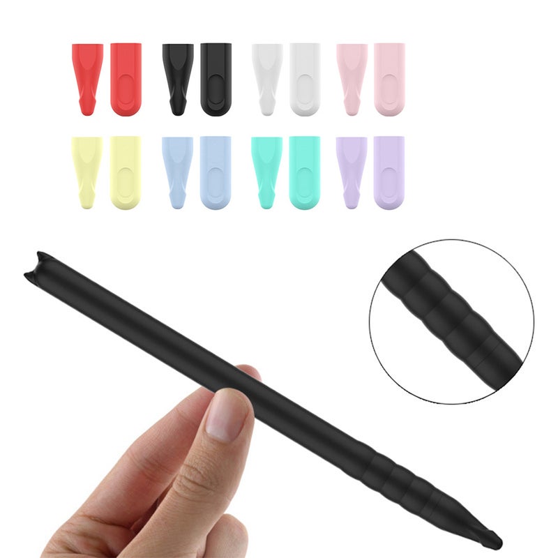 6 Pcs Silicone Case Protective Pouch Holder Nib Cover Protective Case Skin for Stylus Pen Light Yellow (1pc Stylus Pen Cover and 1pc Round Nib Cover and 1pc Nib Cover) - Image 5