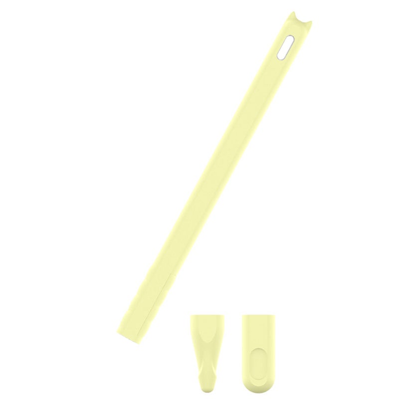 6 Pcs Silicone Case Protective Pouch Holder Nib Cover Protective Case Skin for Stylus Pen Light Yellow (1pc Stylus Pen Cover and 1pc Round Nib Cover and 1pc Nib Cover) - Image 4