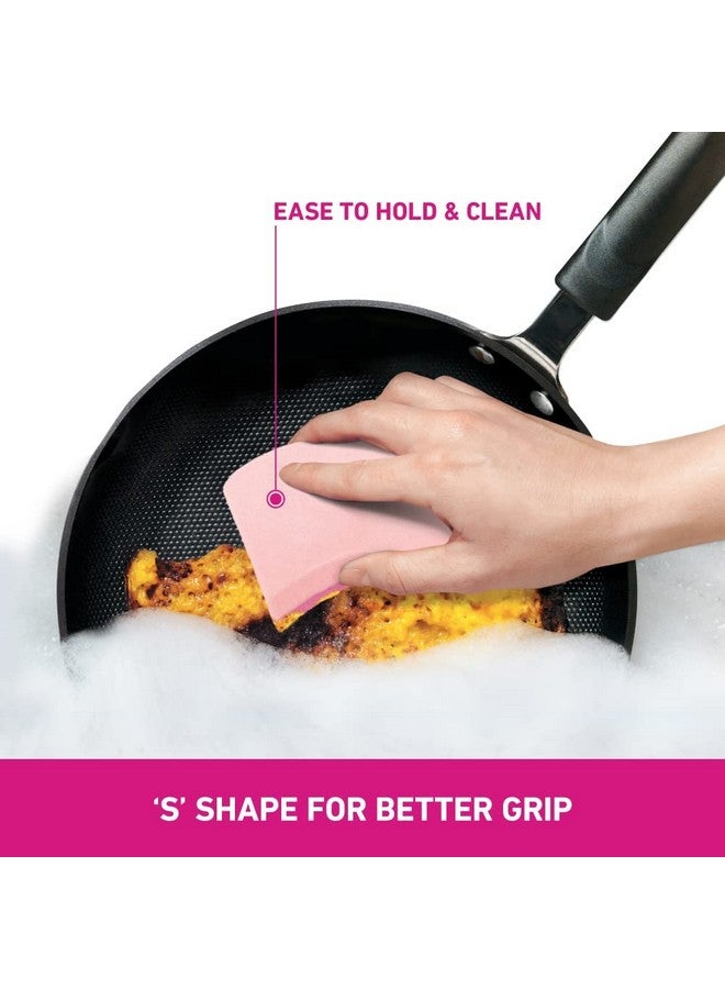 Scotch  Non-Scratch Sponge Scrub For Ceramics, Non -Stick, Glassware (2 Units) & Silver Sparks Scrub Pad For Dishwashing (3 Units) - Image 5