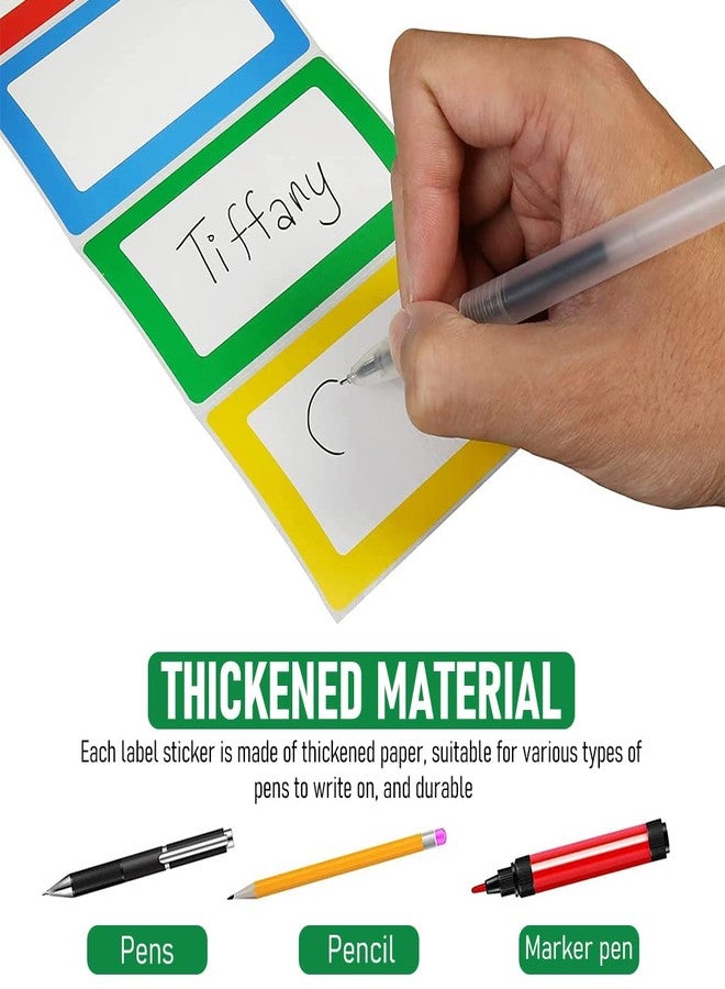 Climberty® 300 Sheet Colored Label Stickers, 4 Colors Name Tag Sticker, 3.5"x2.3" Self Adhesive Tags for Office, School, Classroom, Meeting, Kindergarten, Parties, Warehouses, Clothes and Mailing - Image 4