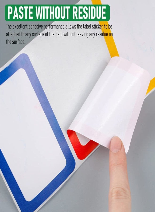Climberty® 300 Sheet Colored Label Stickers, 4 Colors Name Tag Sticker, 3.5"x2.3" Self Adhesive Tags for Office, School, Classroom, Meeting, Kindergarten, Parties, Warehouses, Clothes and Mailing - Image 3