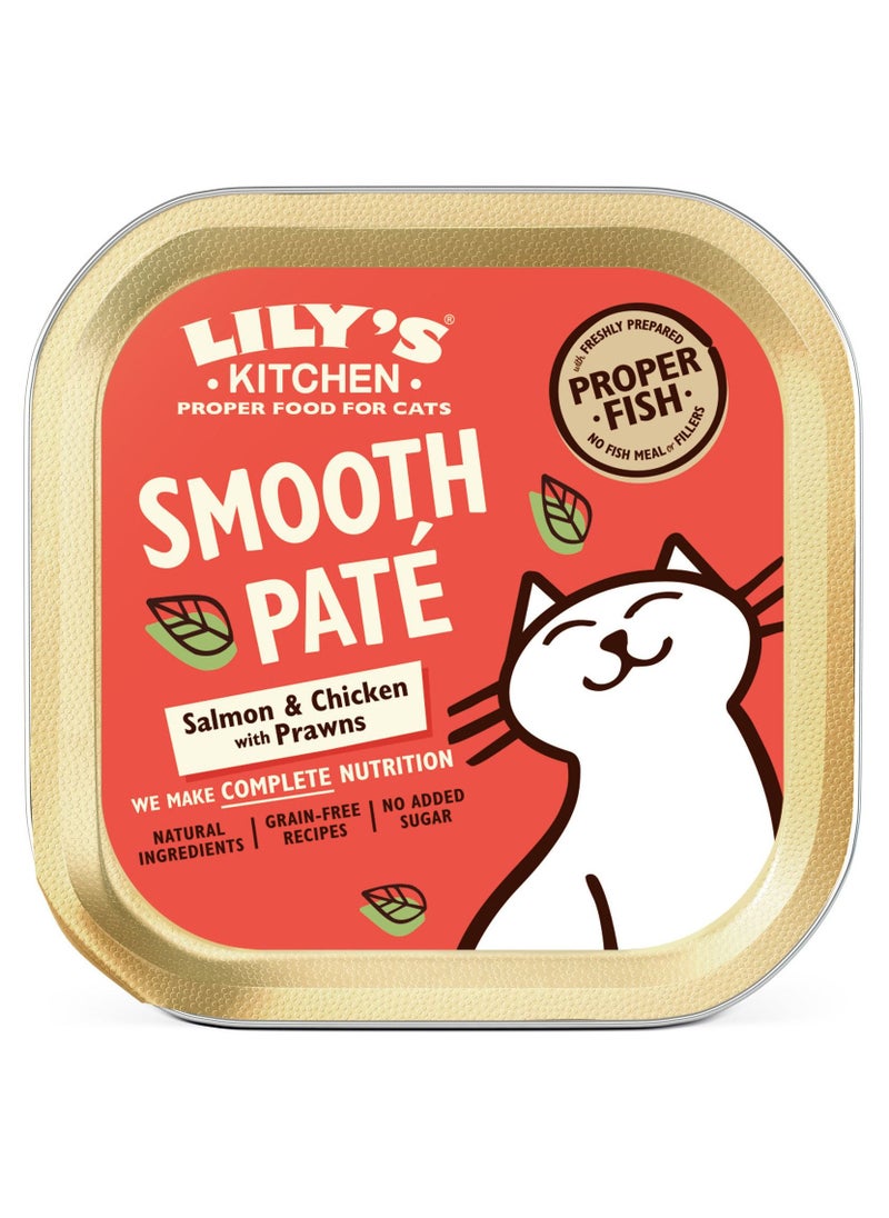 Lily's Kitchen - Smooth Pate Salmon & Chicken with Prawns Wet Food for Cats 85g - Image 1
