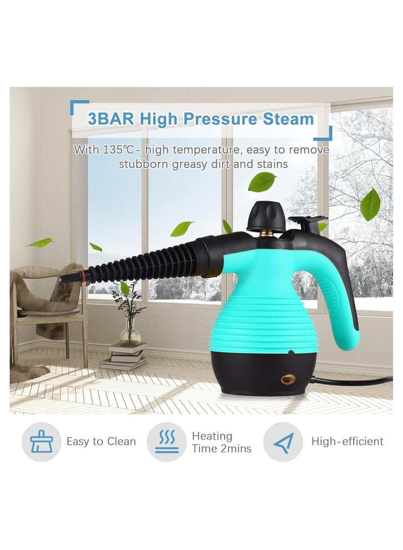 Bukela Steam Cleaner, 1050W Small Home Handheld High-Temperature Kitchen Steam Cleaner with 9 Accessories, Suitable for Kitchens, Sofas, Bathrooms, and Car Windows - Image 1
