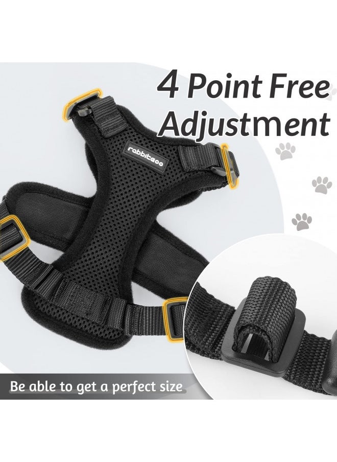 Rabbitgoo rabbitgoo Cat Harness and Leash for Walking, Escape Proof Soft Adjustable Vest Harnesses for Cats, Easy Control Breathable Reflective Strips Jacket, Black, S  - Image 5