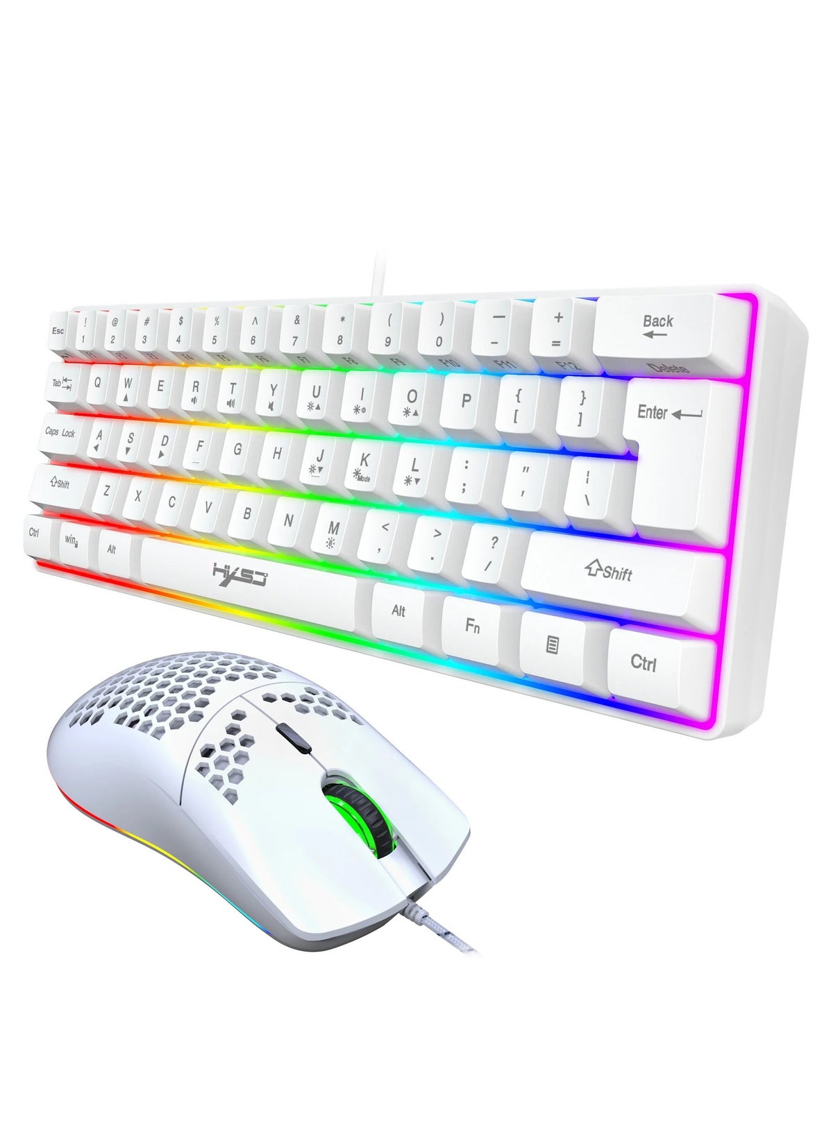 hxsj Hxsj V700 61 Key Rgb Wired Gaming Keyboard And J900 Usb Wired Gaming Mouse Set Z469A2B208547983BFEFCZ