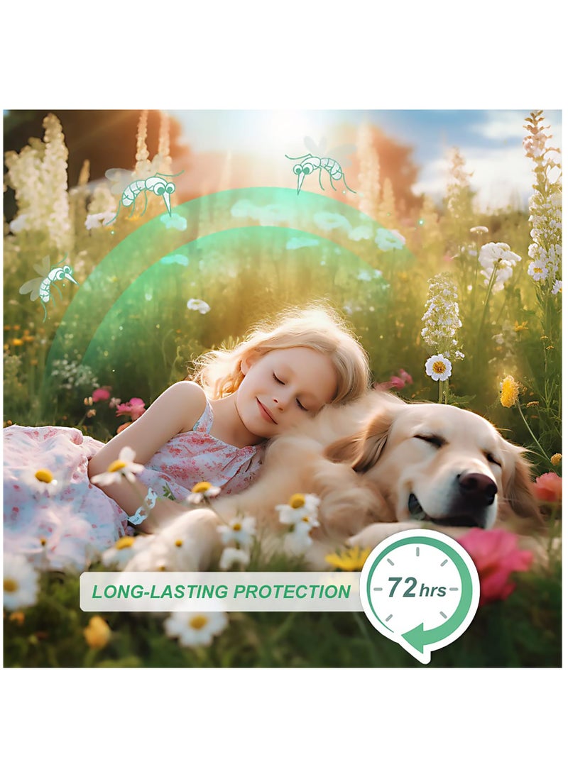 SYOSI أساور طرد البعوض، عبوة 30 حبة بدون DEET من الألياف الدقيقة لطرد الحشرات والبعوض للأولاد والكبار في الهواء الطلق، للتخييم، الصيد، والسفر - Image 2