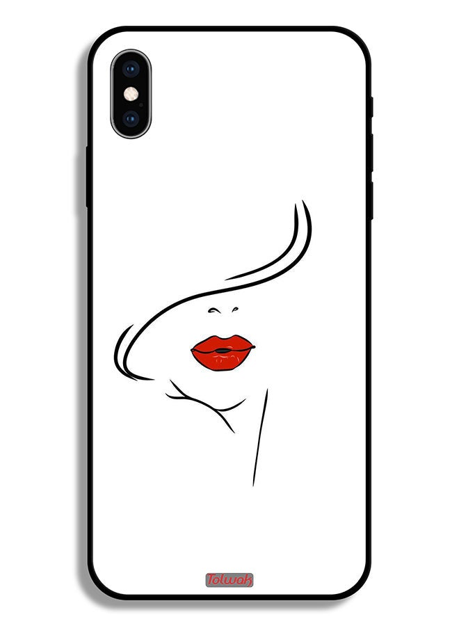 Tolwak Apple iPhone XS Max Protective Case Girl Face Art - Image 2